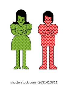 Mulher dentro do dinheiro. O homem dentro do amor. Conceito de atitude pragmática ao amor