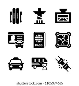 woman, janeiro, refreshment and web icons in Travel vector set. Graphics for web and design