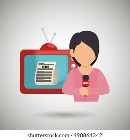 woman journalist news tv
