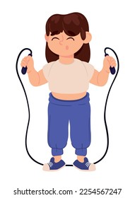 woman with jump rope world health day