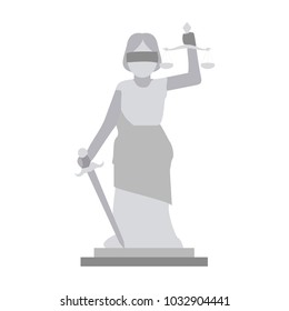 Woman justice balance symbol