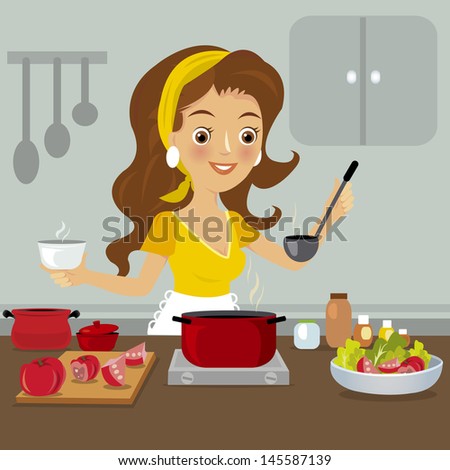 Woman in kitchen 