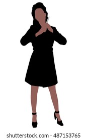 woman with knife