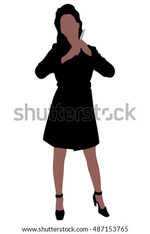 woman with knife