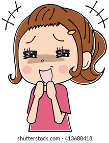 woman laughting