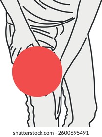 Woman with Leg Injury and Severe Thigh Pain