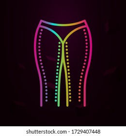 Woman legs, liposuction nolan icon Simple thin line, outline vector of Anti age icons for ui and ux, website or mobile application