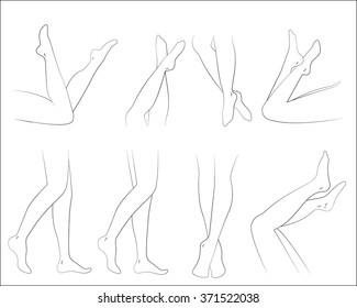 Featured image of post Standing Crossed Legs Drawing Illustration stylized woman practicing side stretch legs crossed