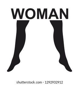 woman legs vector
