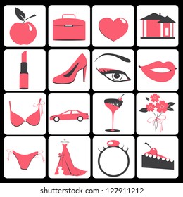 woman life icons