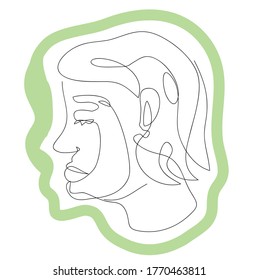 woman line art vector design. eps10