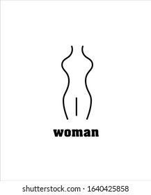 woman line icon,vector best line icon.