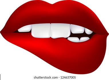 woman lips