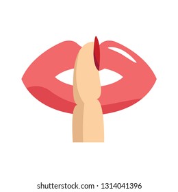 Woman lips logo template vector icon design