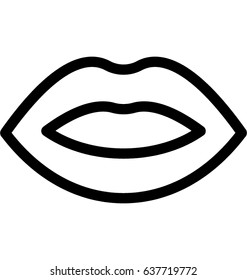 Woman Lips Vector Icon