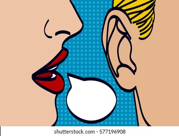 Whispering in Ear Images, Stock Photos & Vectors | Shutterstock