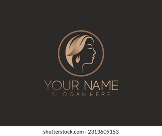 Woman logo and beauty logo collection