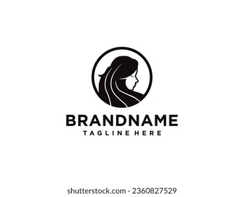 woman logo design inspiration. salon women logo design 