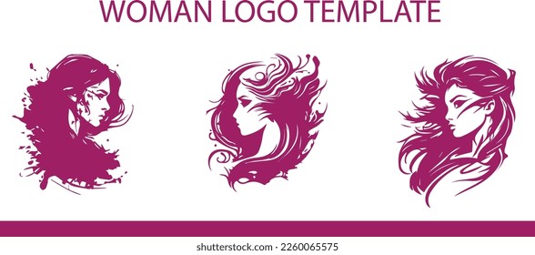 Woman Logo Design. Vector Template