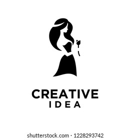 woman logo icon designs vector