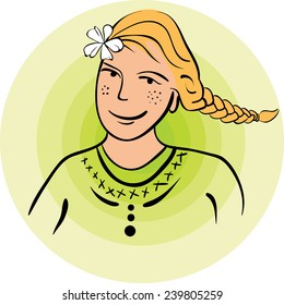 Woman logo template