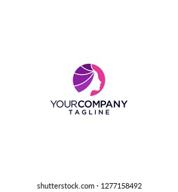 woman logo vector icon illustration