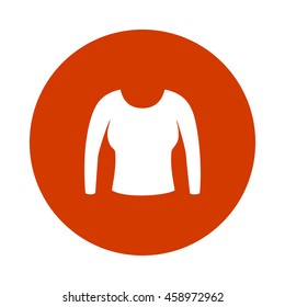 woman long sleeves shirt icon