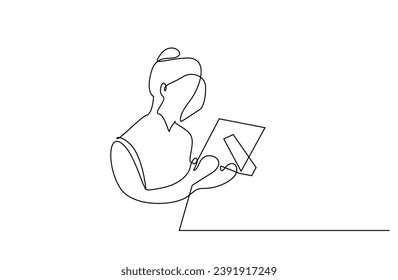woman looking old emotional memory photos of souvenirs