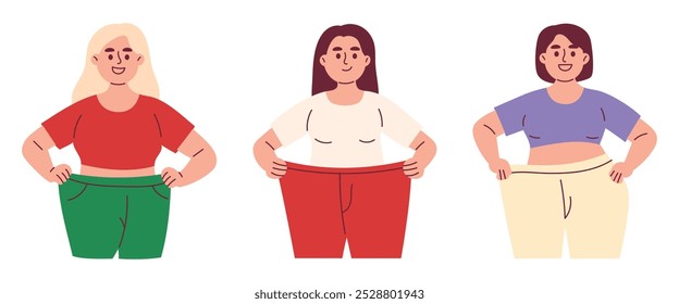 Woman with Loose Pants After Weight Loss