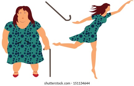 woman lost weight