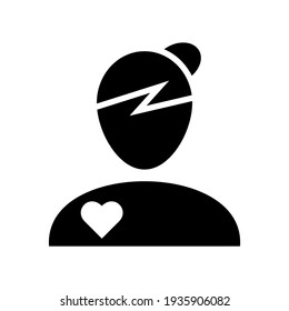 woman in love icon or logo isolated sign symbol vector illustration - high quality black style vector icons
