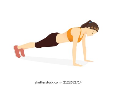 Woman Doing Easy Stretches Relax Pelvis Stock Vector (Royalty Free ...