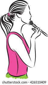woman makeup illustration