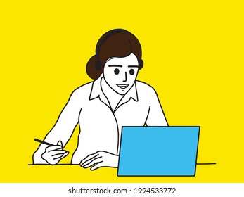 woman making facetime video calling with smartphone. using zoom meeting online app, social distancing, work from home remotely during covid-19 coronavirus lockdown, new normal concept vector design