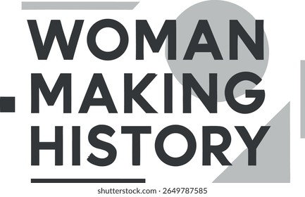 Woman Making History Minimalist T-Shirt Simple