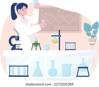 Woman are making observations Illustration