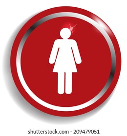 Woman male sign icon