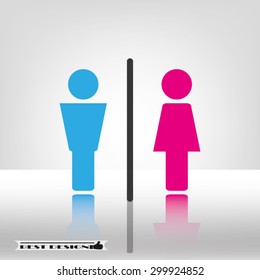 woman man