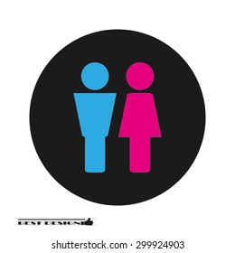 woman man
