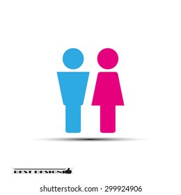 woman man