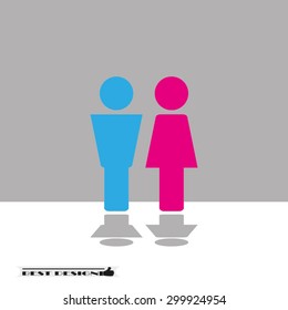 woman man
