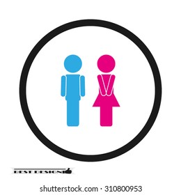 woman man