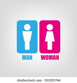 woman man