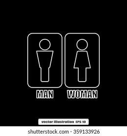 woman man
