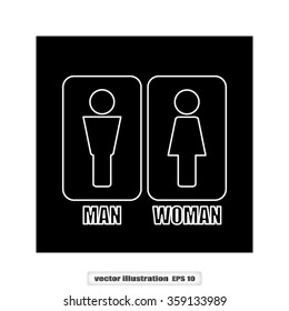 woman man