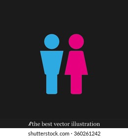 woman man