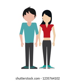 Woman and man avatar