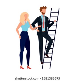 Woman and man avatar design, Person people human profile and user theme Vector illustration