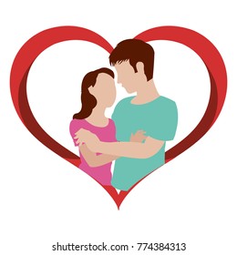 Woman and man design