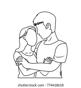 Woman and man design